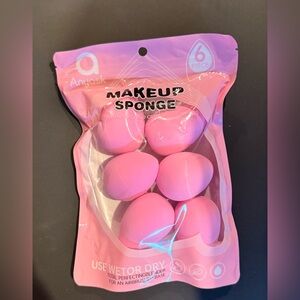 Pink Makeup Sponge Set - 6 Pack